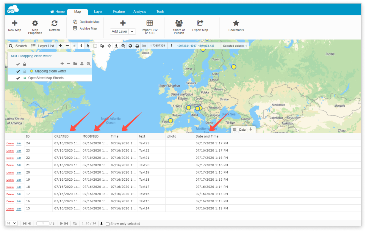 Manage users in different timezones GIS Cloud Learning Center