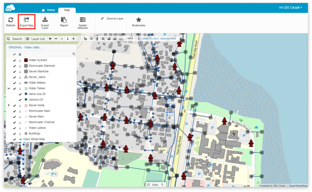 Export Map in Map Viewer – GIS Cloud Learning Center