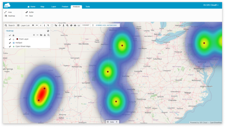 How to make Heatmap analysis? – GIS Cloud Learning Center