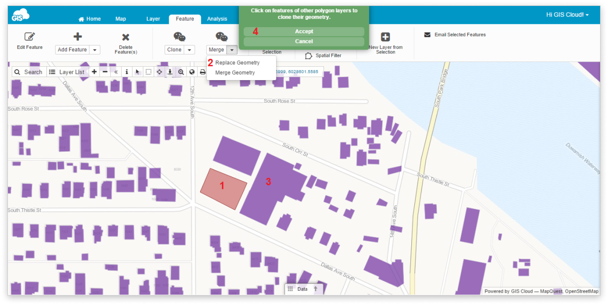 Merge or Replace Geometry – GIS Cloud Learning Center