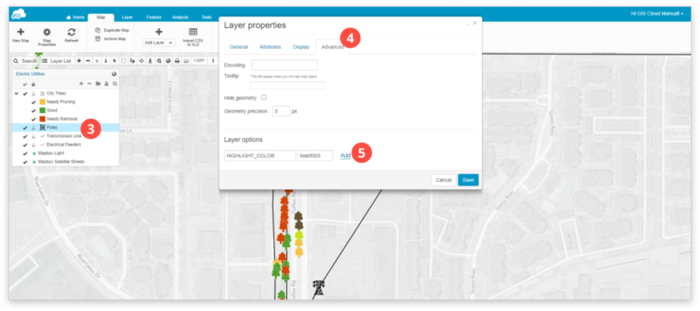 Supported customization options – GIS Cloud Learning Center