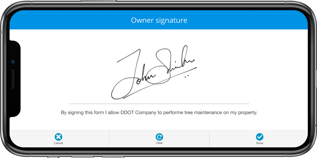 create pdf with signature field