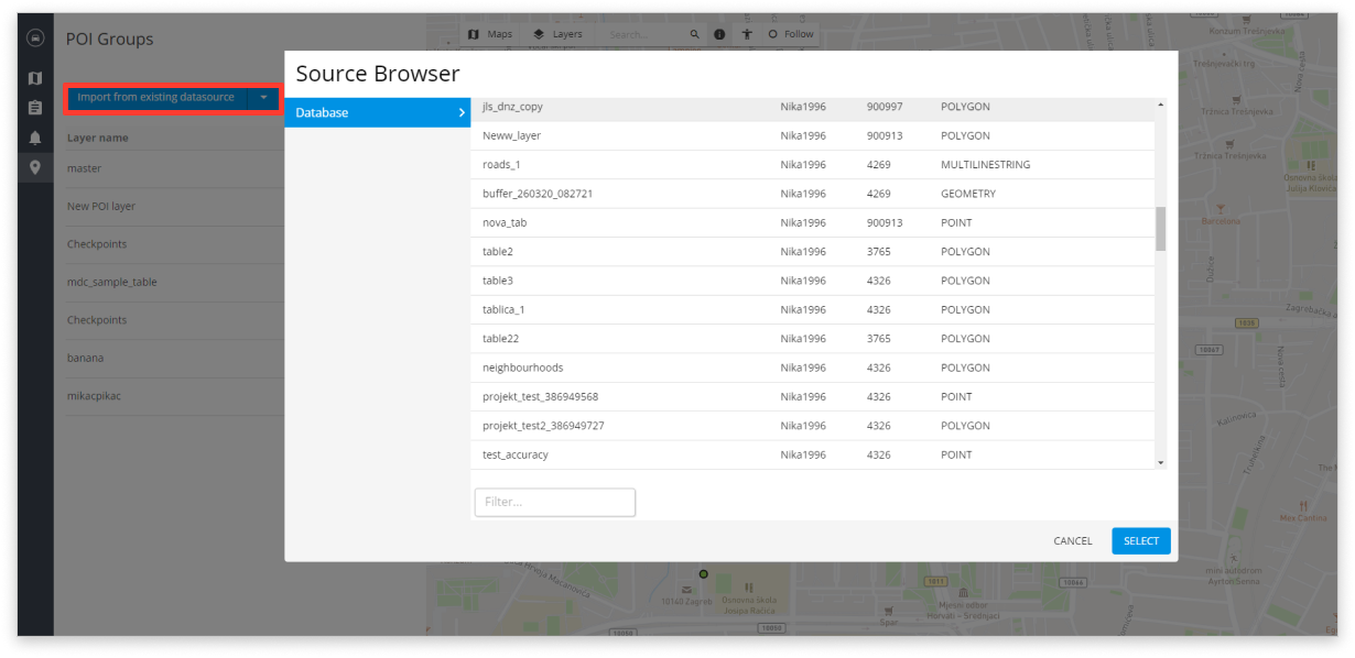 POI – GIS Cloud Learning Center