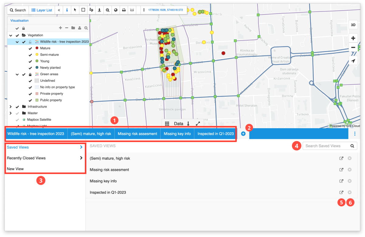 Filtering data through the Datagrid – GIS Cloud Learning Center