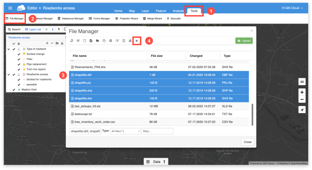 how-to-delete-data-from-storage-gis-cloud-learning-center